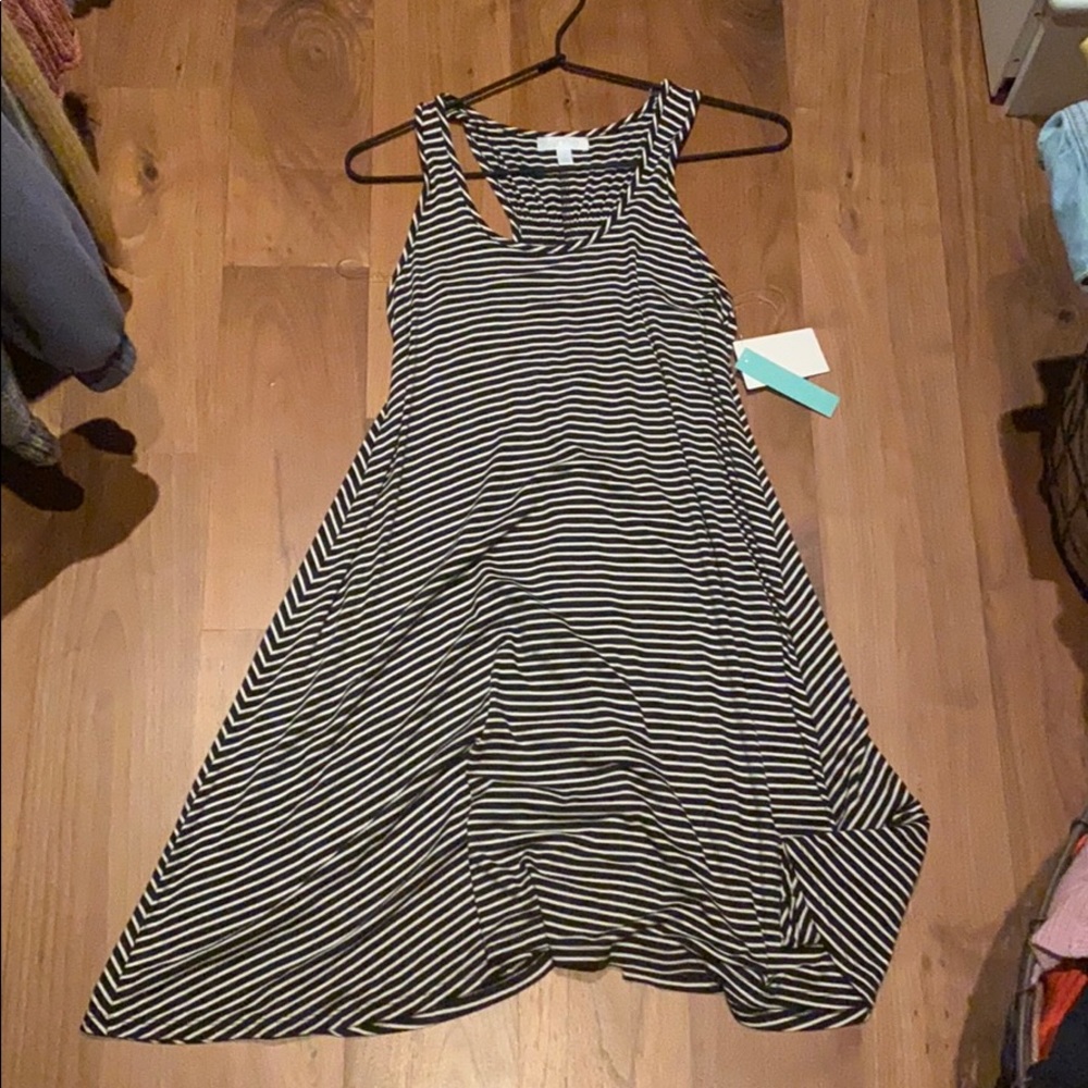 Black and white swing dress